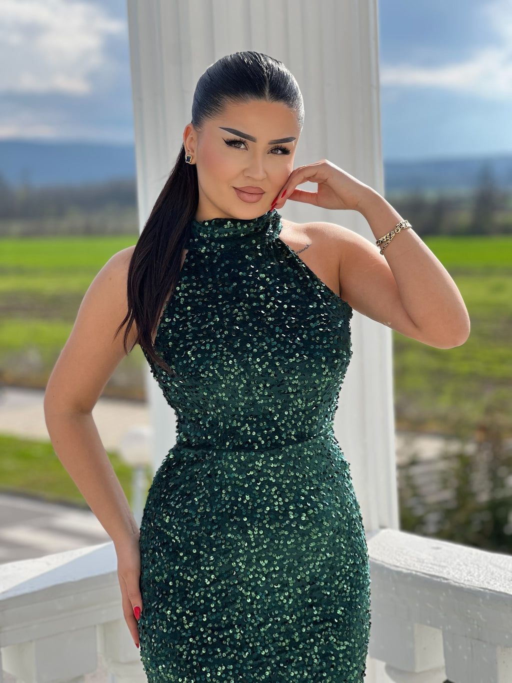 Elegant Glitter Dress