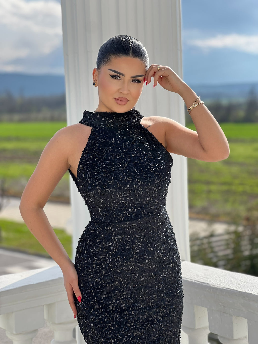 Elegant Glitter Dress