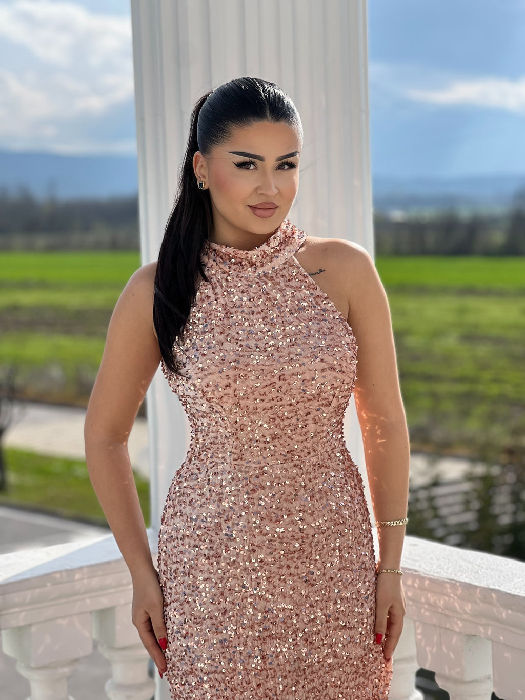 Elegant Glitter Dress